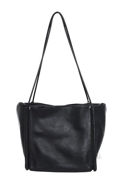 POCKET TOTE PURSE WITH TASSEL