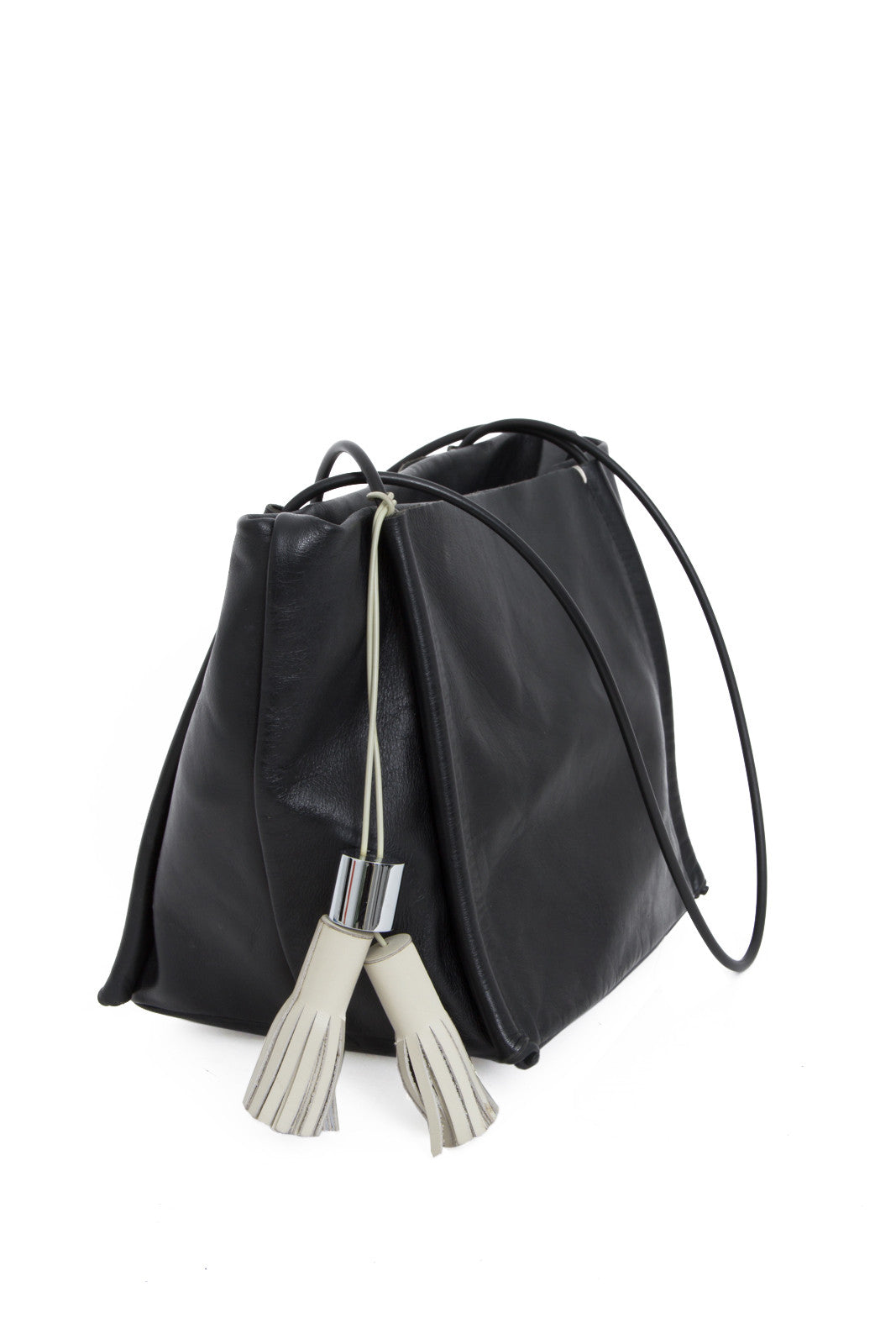 POCKET TOTE PURSE WITH TASSEL
