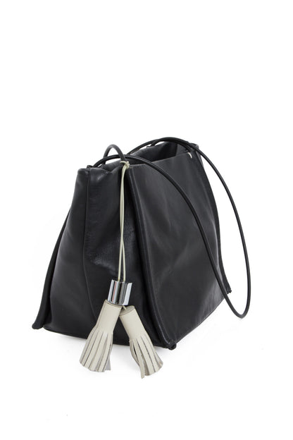 POCKET TOTE PURSE WITH TASSEL