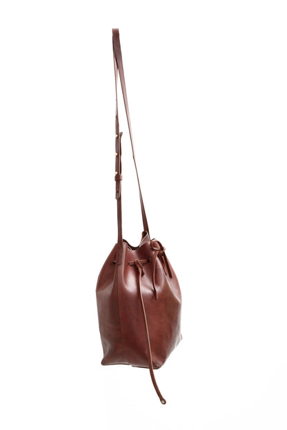 LARGE BROWN BUCKET BAG