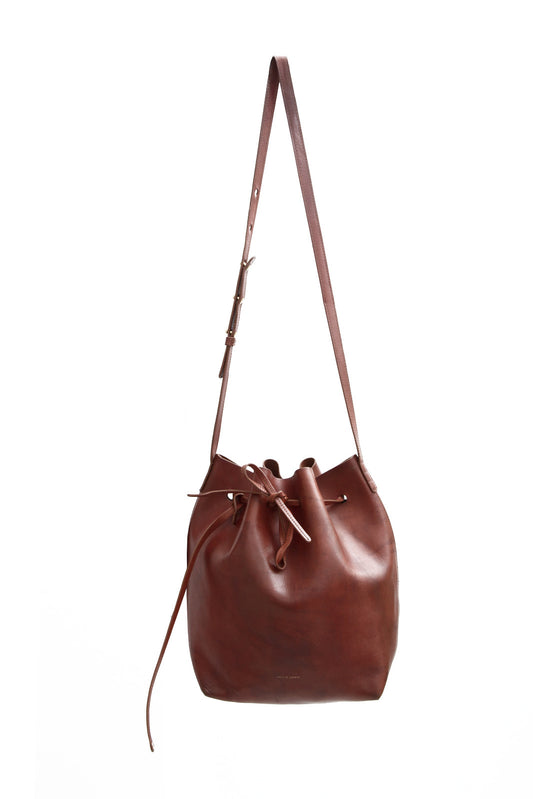 LARGE BROWN BUCKET BAG