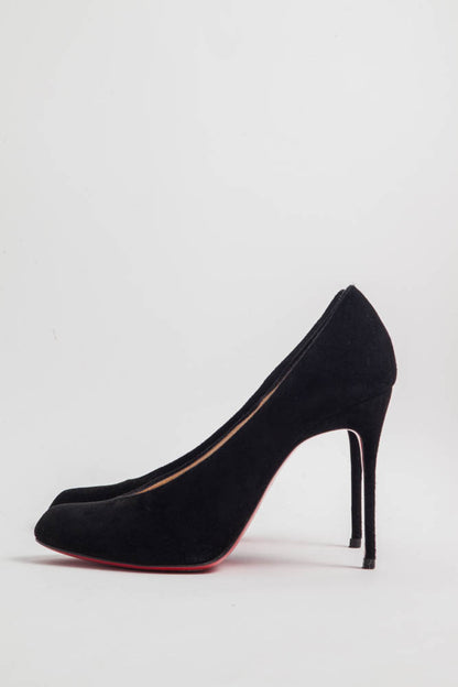 VNECK SUEDE STILETTOS
