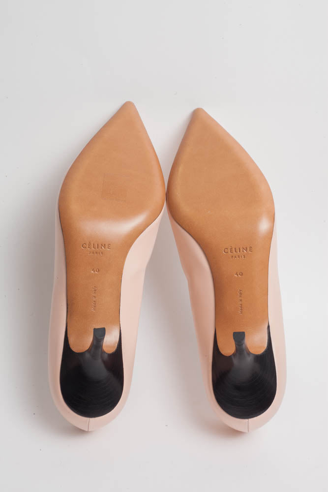 VNECK BLUSH HEELS