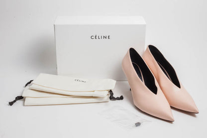 VNECK BLUSH HEELS