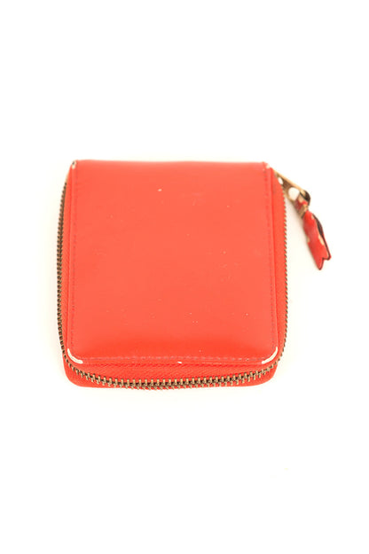 ORANGE LEATHER ZIP WALLET