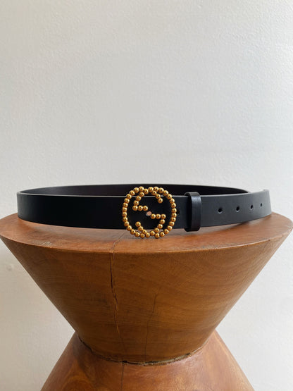 GG INTERLOCKING BEADED BELT