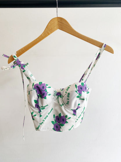 PINTUCKED BUSTIER W TAGS