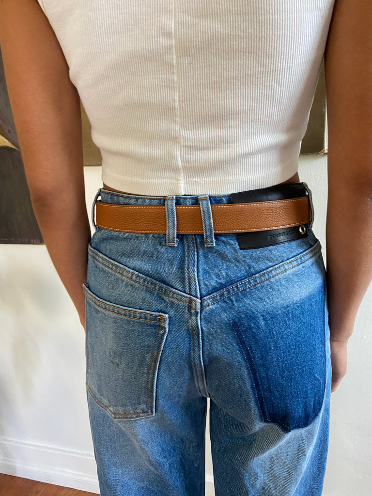 REVERSIBLE BELT WITH BUCKLE