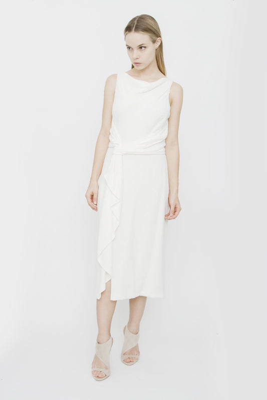 CREPE TIE DRESS