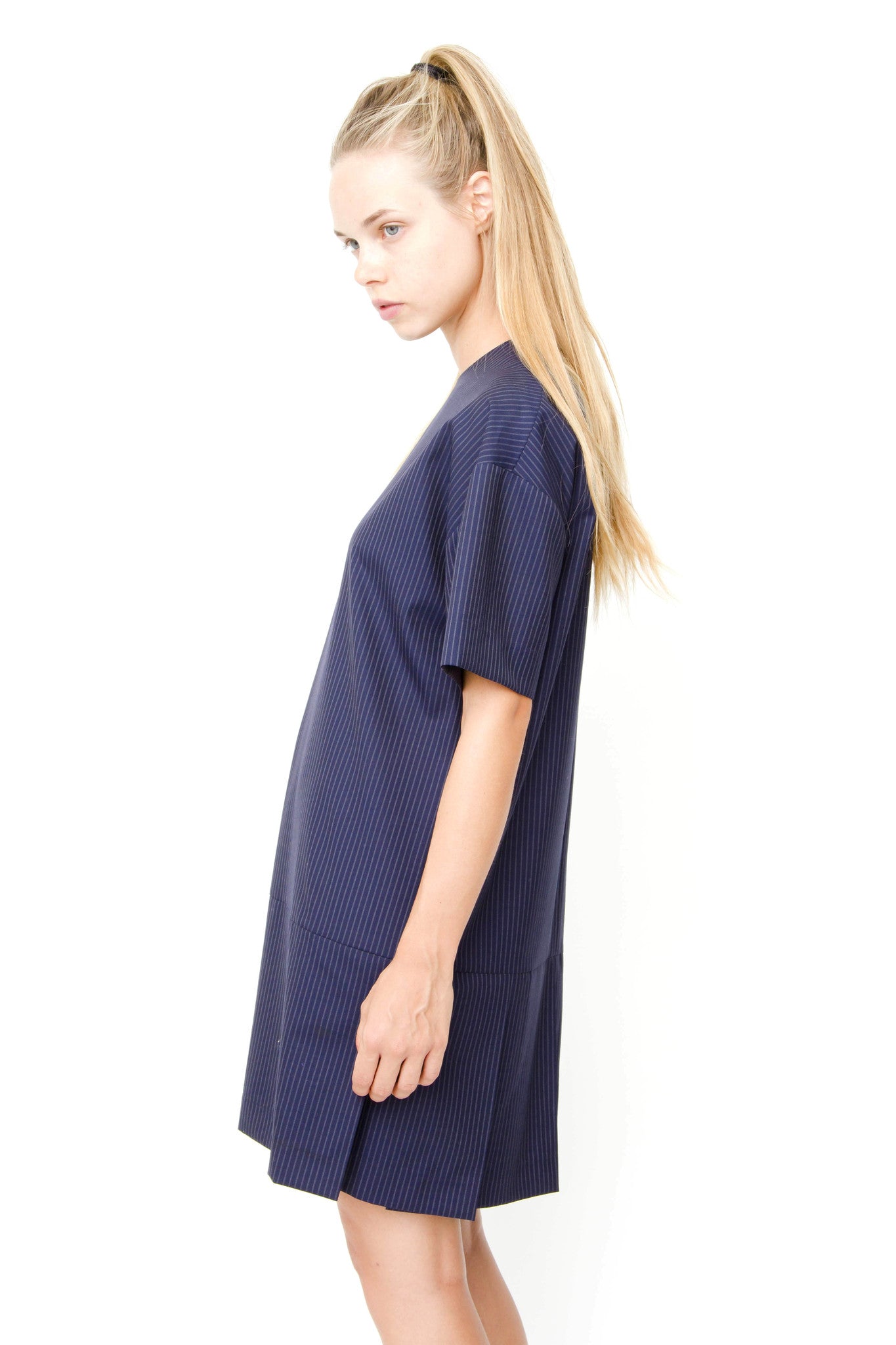 NAVY STRIPED DRESS