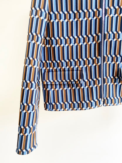 SS19 GEOMETRIC JACQUARD JACKET