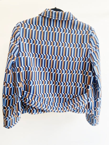 SS19 GEOMETRIC JACQUARD JACKET