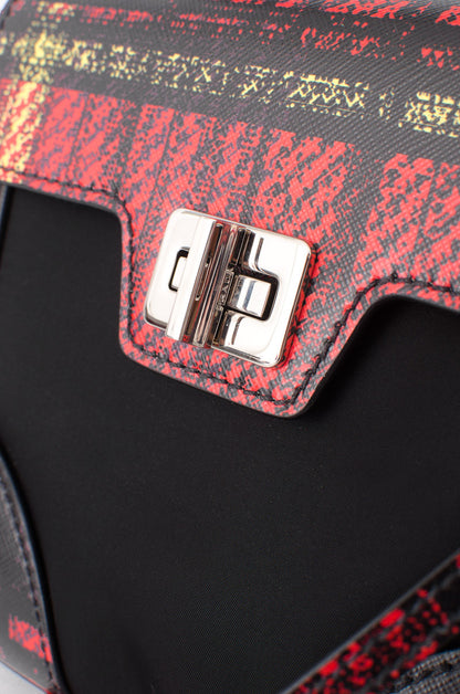 TARTAIN TESSUTO & SAFFIANO PURSE