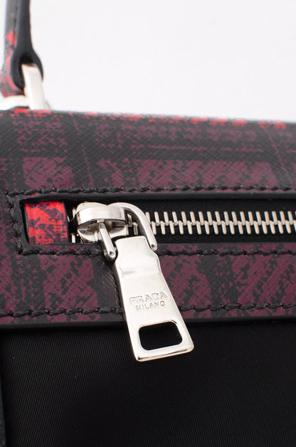 TARTAIN TESSUTO & SAFFIANO PURSE