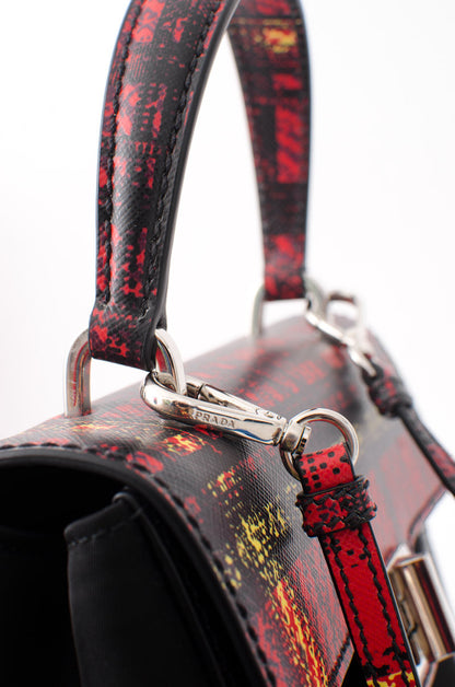 TARTAIN TESSUTO & SAFFIANO PURSE