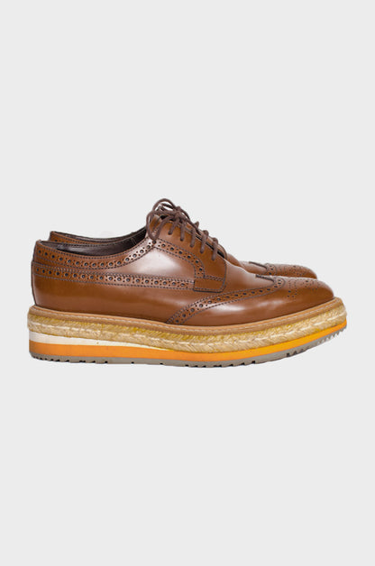 SPAZZOLATO TABACCO OXFORDS