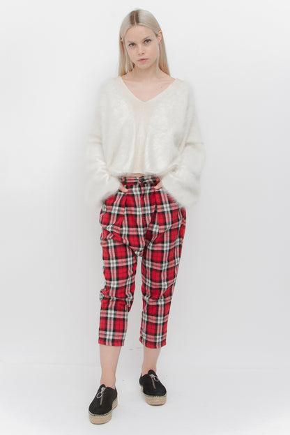 PLAID HAREM PANTS