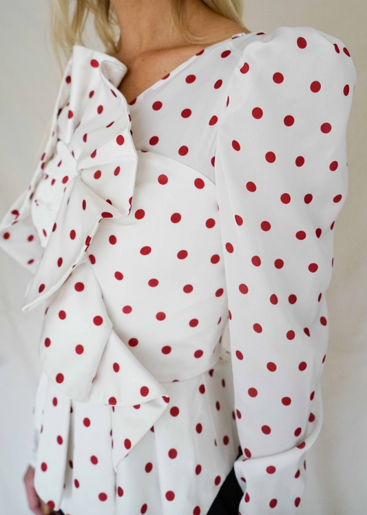 POLKA DOT BLOUSE