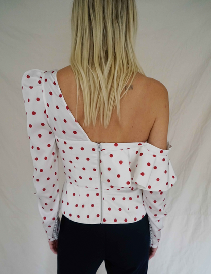 POLKA DOT BLOUSE
