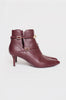 RUBIN BURDUNGY ANKLE BOOTIES