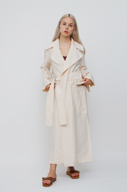 VERNA LINEN TRENCH