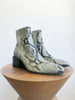 SNAKESKIN DUSTY GREEN BOOT