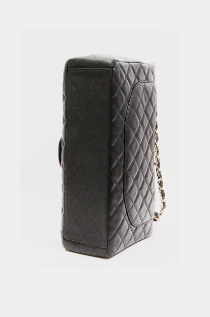 JUMBO QUILTED CAVIAR FLAP BAG