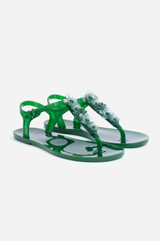 JELLY FLORAL SANDALS
