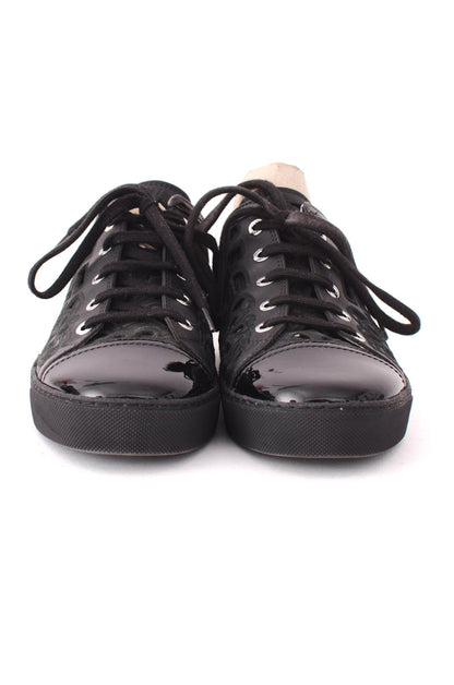 EMBROIDERED CUTOUT SNEAKERS