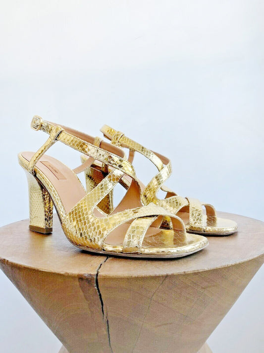 DEUCE SNAKESKIN HEEL