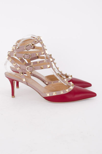 RED CAGED ROCKSTUDS