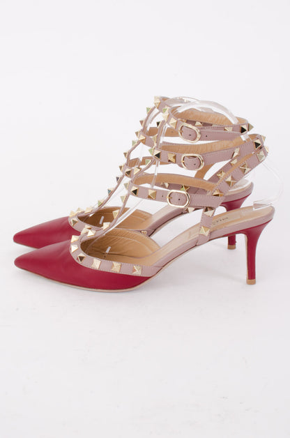 RED CAGED ROCKSTUDS