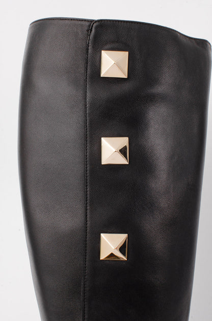 BLACK ROCKSTUD BOOT