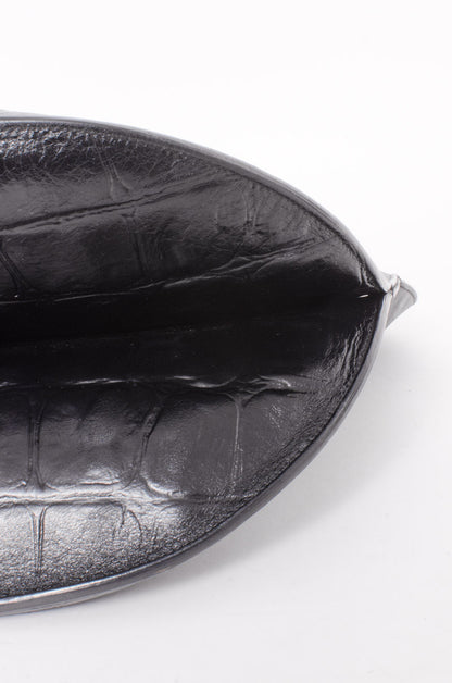 EMBOSSED CURVED SHOULDER BAG