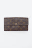SARAH MONOGRAM WALLET WITH TAGS