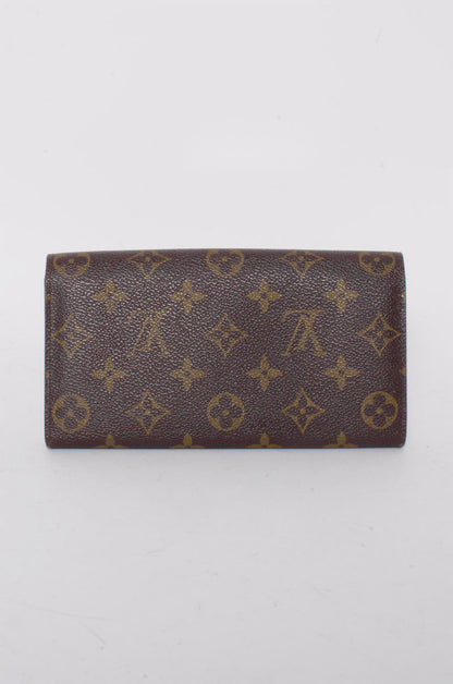 SARAH MONOGRAM WALLET WITH TAGS