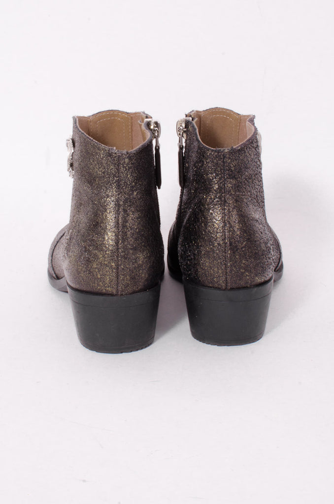 METALLIC ANKLE BOOTS