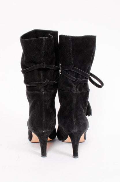 SUEDE TASSEL BOOTIES
