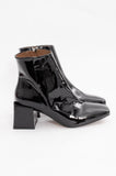 LAZARO PATENT BOOT WITH TAGS