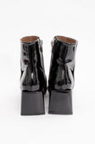 LAZARO PATENT BOOT WITH TAGS