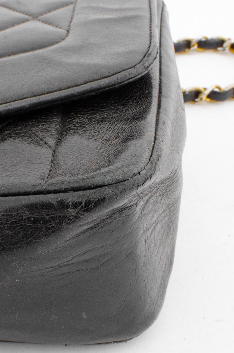 VINTAGE DIANA QUILTED FLAP BAG