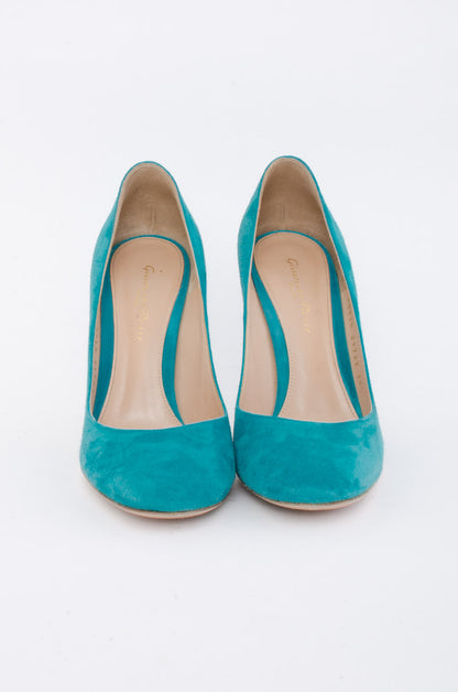 CYAN SUEDE STILETTO