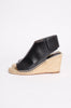 LEATHER ESPADRILLE WEDGE