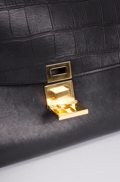 EMBOSSED TRAPEZE BAG