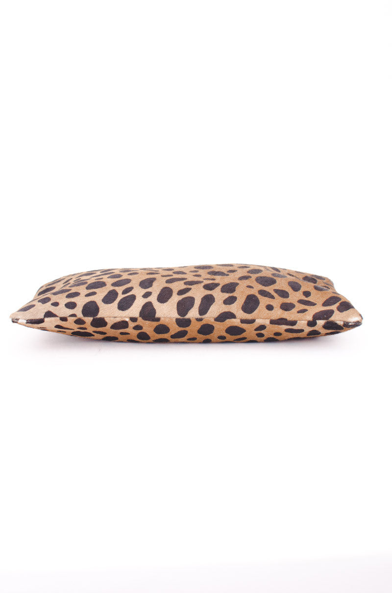 FLAT LEOPARD CLUTCH