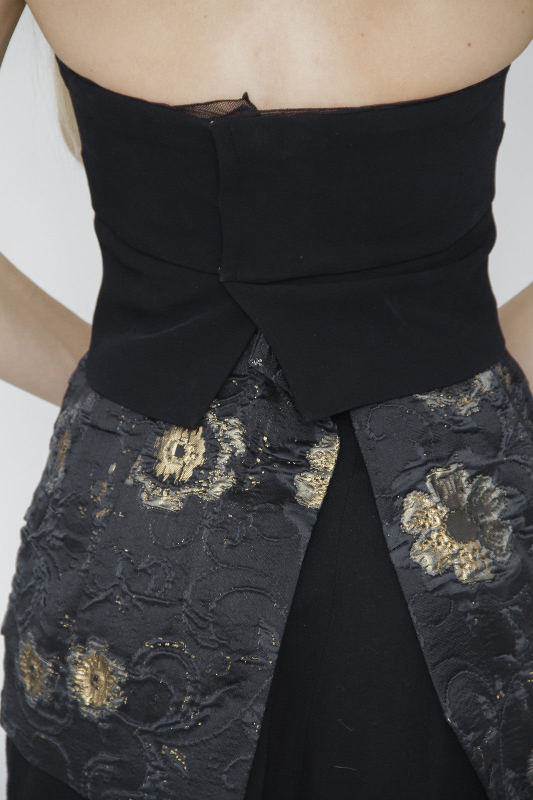 METALLIC BROCADE BLOUSE