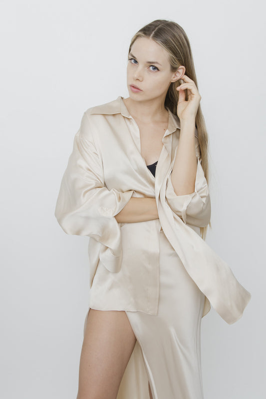SATIN SKIRT SET