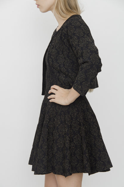 KNIT METALLIC DRESS SET