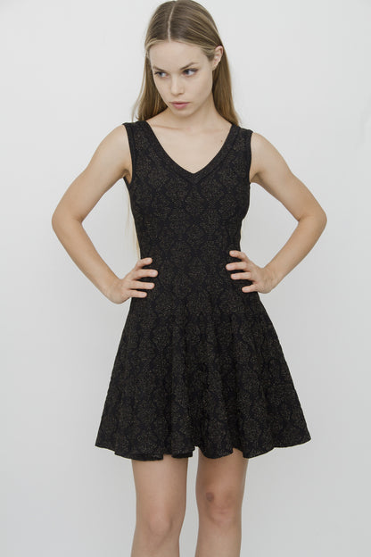 KNIT METALLIC DRESS SET