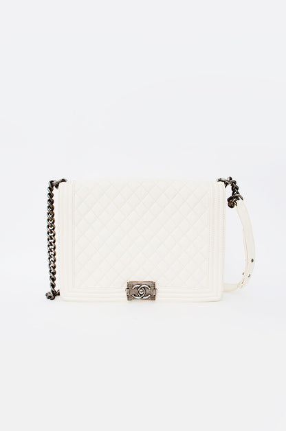 IVORY LARGE BOY BAG